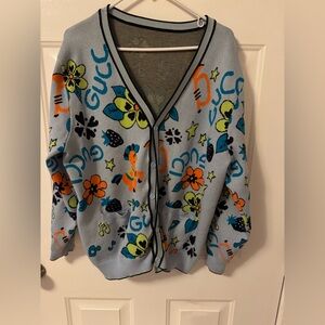 Colorful Graphic Cardigan